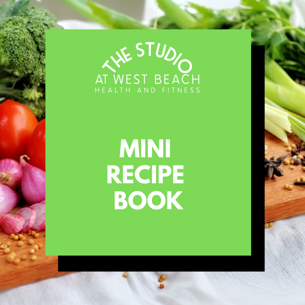 FREE Mini Recipe Book full of healthy breakfasts, lunches, dinners and an abundance of snacks